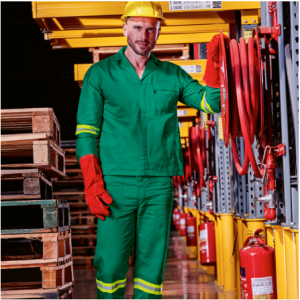 Barron Budget Poly Cotton Conti Suit with Reflective